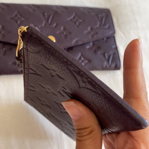 Louis Vuitton Empreinte Monogram Sarah wallet with separate zipper pouch - Picture 12 of 16
